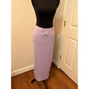Real Essentials Lavender Maxi Skirt with Elastic Waist